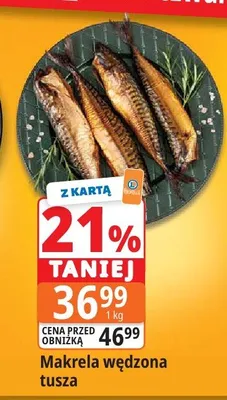 Makrela wędzona tusza promocja w Leclerc