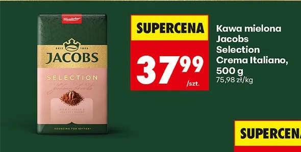 Kawa mielona Selection Crema Italiano promocja w Biedronka