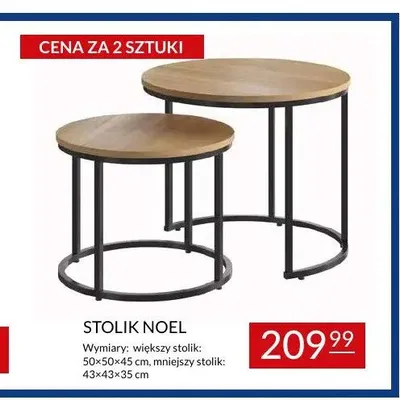 Stolik Noel 2-pak promocja w Abra Meble