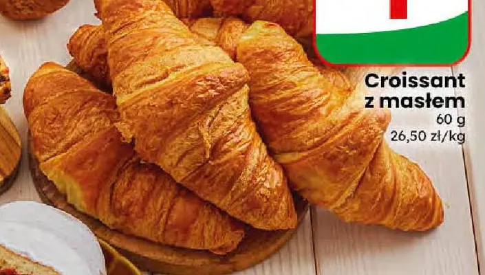 Croissant z masłem promocja w Dino