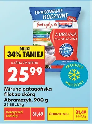 Miruna patagońska filet ze skórą Abramczyk promocja w Biedronka