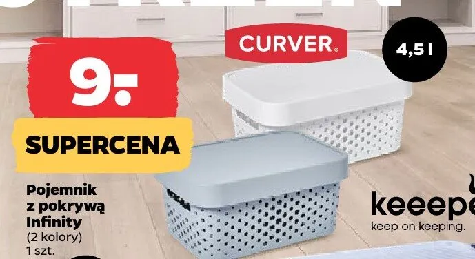 Pojemnik z pokrywką Infinity promocja w Netto
