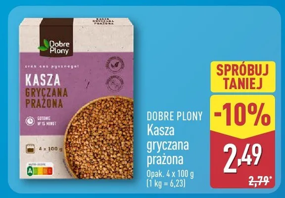 Kasza gryczana prażona promocja w Aldi