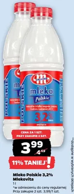 Mleko Polskie 3,2% Mlekovita promocja w Netto