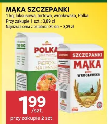 Mąka wrocławska Szczepanki Polka promocja w Stokrotka