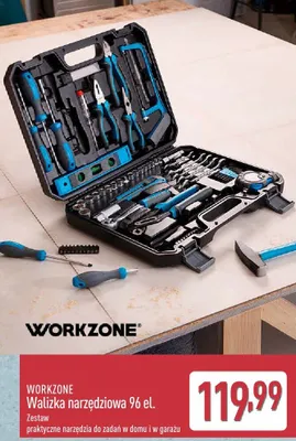 Walizka narzędziowa 96 el. promocja w Aldi
