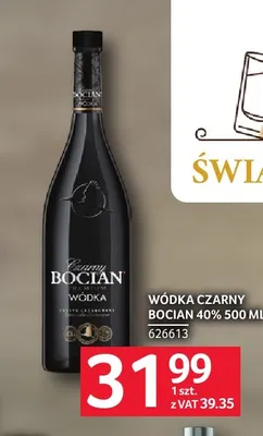 Wódka Czarny Bocian 40% promocja w Selgros
