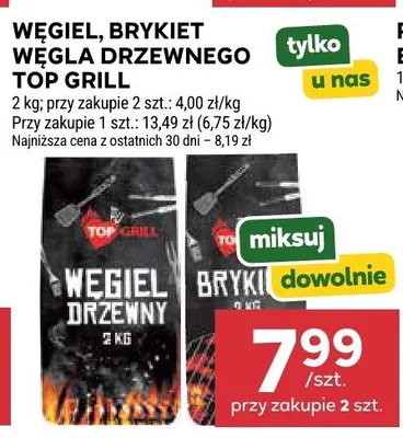 Węgiel drzewny Top Grill promocja w Stokrotka