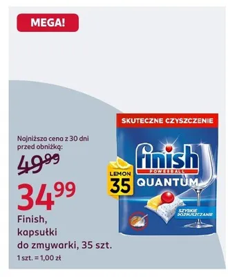 Kapsułki Finish do zmywarki, 35 szt. promocja w Rossmann