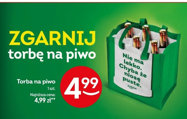 Torba na piwo promocja w Żabka