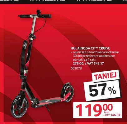 Hulajnoga City Cruise promocja w Selgros