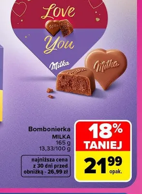 Bombonierka Milka promocja w Carrefour Market