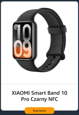 Smartwatch Xiaomi Smart Band 10 Pro Czarny Nfc promocja w Amazon
