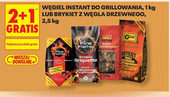 Węgiel instant do grillowania Fire Flame promocja w Biedronka