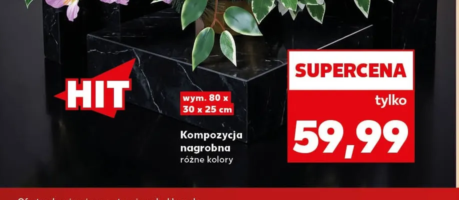 Kompozycja nagrobna promocja w Kaufland