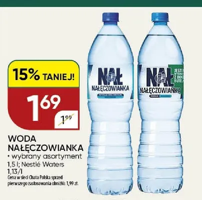 Woda Nałęczowianka promocja w Chata Polska