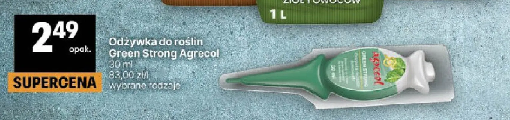 Odżywka do roślin Green Strong promocja w Delikatesy Centrum
