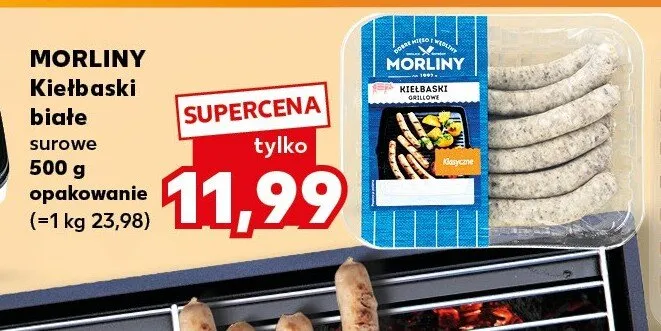 Kiełbaski białe surowe Morliny promocja w Kaufland