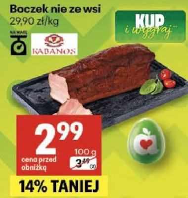 Boczek nie ze wsi promocja w Delikatesy Centrum