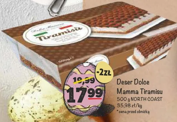 Deser Dolce Mamma Tiramisu promocja w Arhelan