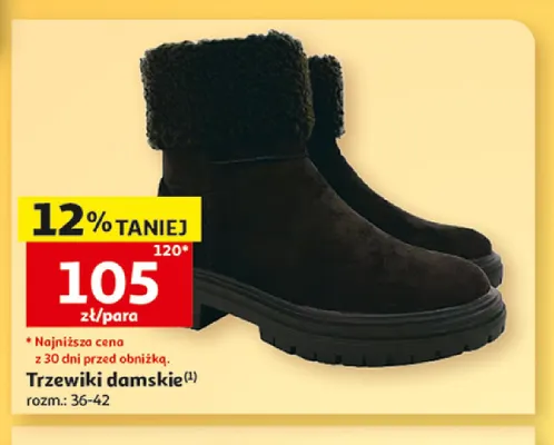 Trzewiki damskie Inextenso promocja w Auchan