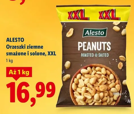 Orzeszki ziemne smażone i solone XXL promocja w Lidl