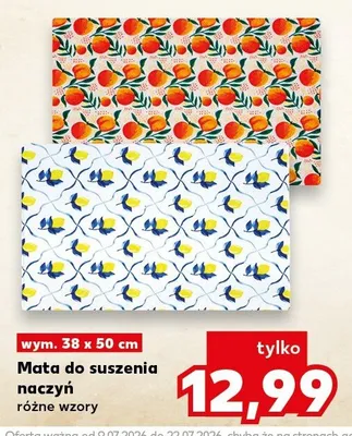 Mata do suszenia naczyń 38x50 cm promocja w Kaufland