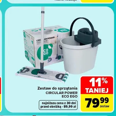 Zestaw do sprzątania Circular Power Eco Ego promocja w Carrefour