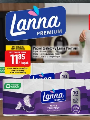 Papier toaletowy Lanna Premium 10-pak promocja w POLOmarket