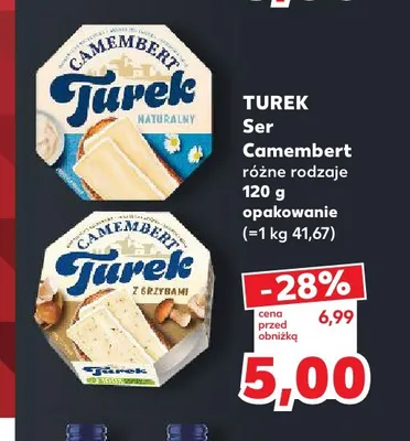 Ser Camembert z grzybami Turek promocja w Kaufland