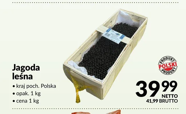 Jagoda leśna Polska promocja w Makro
