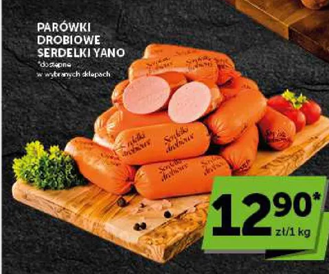 Parówki drobiowe serdelki Yano promocja w Euro Sklep