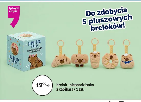 Brelok-niespodzianka z kapibarą promocja w Empik