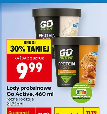 Lody proteinowe różne rodzaje promocja w Biedronka