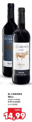 Wino El Carisma Reserva Cariñena promocja w Kaufland