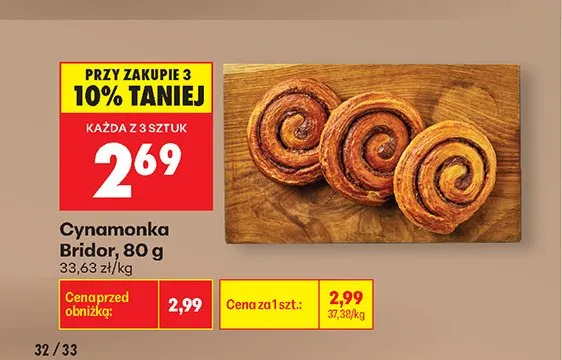 Cynamonka Bridor promocja w Biedronka