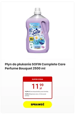 Płyn do płukania tkanin SOFIN Complete Care Perfume Bouquet promocja w Media Expert