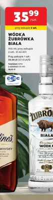 Wódka Żubrówka Biała promocja w Stokrotka