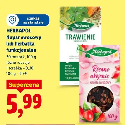 Napar owocowy różne rodzaje promocja w Lidl