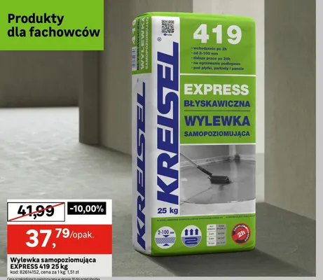 Wylewka samopoziomująca Kreisel Express 419 promocja w Leroy Merlin
