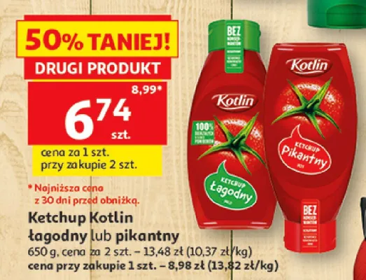 Ketchup pikantny Kotlin promocja w Auchan
