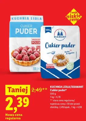 Cukier puder promocja w Lidl