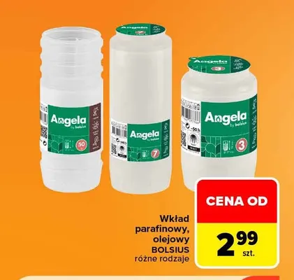 Wkład parafinowy Bolsius promocja w Carrefour