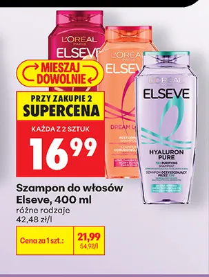 Szampon do włosów Elseve promocja w Biedronka