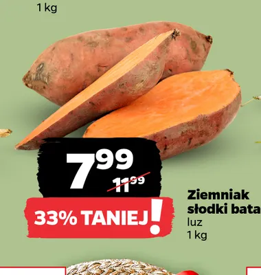 Ziemniaki słodkie bataty promocja w Netto