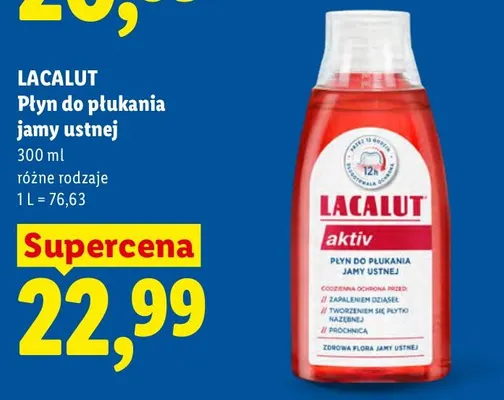 Płyn do płukania jamy ustnej Lacalut promocja w Lidl
