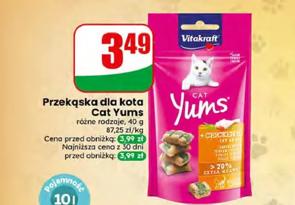 Przekąska dla kota Cat Yums Vitakraft promocja w Dino