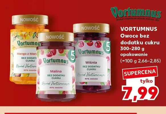 Owoce bez dodatku cukru mango z marakują Vortumnus promocja w Kaufland