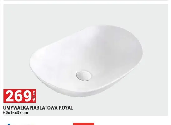 Umywalka nablatowa Royal promocja w Merkury Market