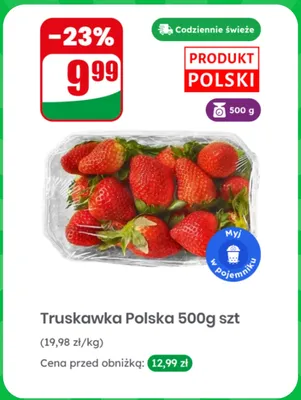 Truskawka polska promocja w Dino